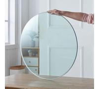 Genérico 28/32/36/38cm Tablero De Mesa Vidrio Templado, Superficie De Mesa Redondo De Vidrio para Mesas De Comedor, Panel Transparente para Encimera De Cocina(90cm(35.43in))