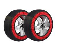 genérico 2PCS Cadenas de Nieve Textil Compatible con Alfa Romeo Junior Type 966 2024-2026,Antideslizantes,Resistentes al Desgaste y al desgarro(Black)