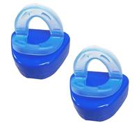 Genérico 2PCS Dispositivo Antirronquidos, Ferula Antironquidos, Anti Ronquidos para Dormir Incluye Una Caja De Almacenamiento, Tamaño Universal, Material PC+EVA, Ligero, Hipoalergénico Y Cómodo