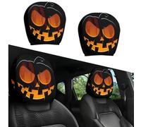 Genérico 2PCS Funny Cartoon Car Headrest Covers, 11×10 in Cute Funny Cartoon Big Eyes Car Headrest Covers, Auto Interior Accessories Decoration for Cars Vans Trucks (B)