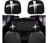 Genérico 2pcs Funny Cartoon Car Headrest Covers,Universal Fit Cute Funny Cartoon Eyes Car Headrest Covers Cars Seat, Halloween/Christmas Vibes for Cars Vans Trucks (D,2*Pairs)