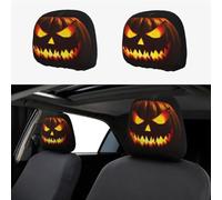 Genérico 2pcs Funny Cartoon Car Headrest Covers,Universal Fit Cute Funny Cartoon Eyes Car Headrest Covers Cars Seat, Halloween/Christmas Vibes for Cars Vans Trucks (B,2*Pairs)