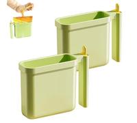 Genérico 2pcs Instant Noodle Bowl Holder, Direct Immersion Ramen Cup with Heat-Resistant Handle, Drainage Ventilation & Fork Storage, for Dorm Apartment (Green,2pcs)