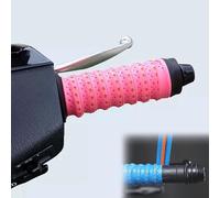 Genérico 2PCS Non-slip Soft Silicone Grip Tape for Motorcycle Handlebars, Wrap-Around Motorcycle & Dirt Bike Grips with Air Vent Holes, for Bike, Motorcycle, Scooters, E-Bikes, and Dirt Bike (H)