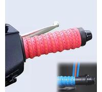 Genérico 2PCS Non-slip Soft Silicone Grip Tape for Motorcycle Handlebars, Wrap-Around Motorcycle & Dirt Bike Grips with Air Vent Holes, for Bike, Motorcycle, Scooters, E-Bikes, and Dirt Bike (A)