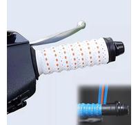 Genérico 2PCS Non-slip Soft Silicone Grip Tape for Motorcycle Handlebars, Wrap-Around Motorcycle & Dirt Bike Grips with Air Vent Holes, for Bike, Motorcycle, Scooters, E-Bikes, and Dirt Bike (C)