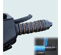 Genérico 2PCS Non-slip Soft Silicone Grip Tape for Motorcycle Handlebars, Wrap-Around Motorcycle & Dirt Bike Grips with Air Vent Holes, for Bike, Motorcycle, Scooters, E-Bikes, and Dirt Bike (E)