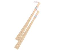 Genérico 2piezas Herramientas de Masaje de Bambú Ergonómicas para Automasaje de Espalda y Piernas Diseño Práctico y Duradero Color Amarillo