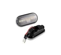 Genérico 2X LED Indicador Lateral Luz Intermitente Para VW Para Bora Para Golf 3 4 Para MK4 Jette Para Lupo Para Passat Z2 3BG Para Polo SB6 Luz Intermitente(Clear Dynamic)