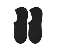 Genérico 3/5 Pairs No Show Athletic Cotton Socks, Low Cut Invisible Soft Non-Slip Liner for Men Women, Thin Pure Cotton Shallow Mouth Casual, Moisture Wicking with Silicon Grip (Black,5)