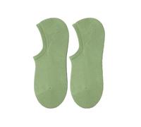 Genérico 3/5 Pairs No Show Athletic Cotton Socks, Low Cut Invisible Soft Non-Slip Liner for Men Women, Thin Pure Cotton Shallow Mouth Casual, Moisture Wicking with Silicon Grip (Green,5)