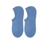Genérico 3/5 Pairs No Show Athletic Cotton Socks, Low Cut Invisible Soft Non-Slip Liner for Men Women, Thin Pure Cotton Shallow Mouth Casual, Moisture Wicking with Silicon Grip (Blue,5)