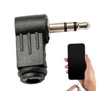 Genérico 3.5mm Angle Adapter | Stereo Headphone Audio Connverter Connector - 90 Degree Adapter Extenssion Extender, DIY Cable Connector, 3 Pole Right Angle Jack Plugs