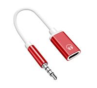 Genérico 3.5mm Male to Type-C Female Audio Cable - Earphone Adapter | Mobile Phone Audio Converter Cable | Converter for Earphones, Headphones, Smartphones, Multimedia, Music, Calls, Travel