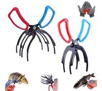 Genérico 3 Claw Fish Gripper, 2026 New Fishing Pliers Gripper, Anti-Slip Fish Grabber Tool Metal CatchFish Control Clamp Fishing Accessories, MetalFishing Gifts for Men (Mix)
