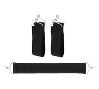 Genérico 3 Correas Reforzadas Negras de Nailon para Reparación de Tumbonas y Sillas Plegables Kit de Fijación Resistente Antirrotura para Sillas de Terraza y Camping Accesorio Durable