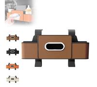 Genérico 3-in-1 Car Backseat Organizer, Universal Car Seat Organizer with 2 Cup Holders and Hanging Hooks, Strong Load Capacity, Instant Tissue Access (D)