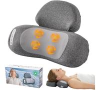 Genérico 3-in-1 Neck Massager Pillow with Heat,Portable Cordless Neck Massager for Pain Relief Deep Tissue,4D Kneading Shiatsu Massage Pillow at Home/Office/Travel