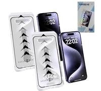 Genérico 3 in 1 Screen Protector, 2 Pack for Iphone 17 Pro Max Screen Protector, Hd Privacy Dust Free without Bubbles Tempered Glass, for Iphone 17/16/15/14/13/12 Pro Max (HD+Anti-peeping,for 17air)