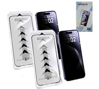 Genérico 3 in 1 Screen Protector, 2 Pack for Iphone 17 Pro Max Screen Protector, Hd Privacy Dust Free without Bubbles Tempered Glass, for Iphone 17/16/15/14/13/12 Pro Max (2Pcs*Anti-peeping,for 13)