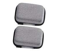Genérico 3 Juegos Bolsa De Almacenamiento Multifuncional Bolsa De Micrófono Banco De Energía Cargador Portátil Cámara Pararse Billetera Digital Batería Tapas Datos Grey Eva 2 Piezas * 3