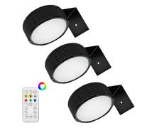 Genérico 3 Pack Picture Lights For Wall Battery Operated, Dimmable Painting Light, 20 RGB Colors Display Light Dimmable, Led Art Lamp With Remote Decor Frames Library, Cafe