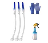 Genérico 3-Pack Universal Fit 360° Spray Bottle Adapter - Multi-Angle Weighted Tube Replacement for Upside Down Spraying - Flexible Spray Bottle Tops & Nozzle for Household & Garden