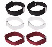 Genérico 3 Pares de Tirantes de Camisa Antideslizantes para Hombre y Mujer, Ligas de Manga de Nylon Clips Fuertes para Uso Diario y Ocasiones Formales