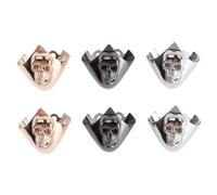 Genérico 3 Pares Of Decorative High Heels Tip Covers For Shoe Protection And Gunmetal Colors
