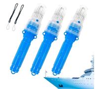Genérico 3 PCS Boat Flares, 2025 Upgrade Boat Flares Coast Guard Approved Marine, Waterproof Emergency Signals for Fishing Nets, Buoys, Boats, Visible up to 10 Miles (Blue)