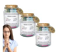 Genérico 3 PCS Versículos De La Biblia En Un Frasco Español, Tarro De Biblia Emocional, Frascos De Vidrio Con Escrituras De Fe Y Esperanza, Jarra Decorativa Para Mujeres Y Familias Cristianas