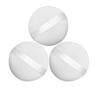 Genérico 3 Piezas Borla de Polvo para de Algodón Terciopelo, Esponja Portátil y Lavable para Polvos Sueltos y Fijadores, Adecuada para Uso en Casa