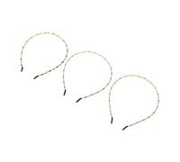 Genérico 3 Piezas Diademas Finas de Imitación Cristal con Brillo de Negro Verde y Morado Accesorios de Moda para Bodas y Fiestas para Mujeres y Niñas