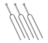 Genérico 3 Piezas Diapasón de 440 Hz para Guitarra, Diapasón Musical de Metal Plata, Compacto y Portátil, a Estándar, para Interpretación Musical y Otros Instrumentos Musicales