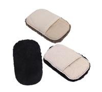 Genérico 3 Piezas guantes para lustrar zapatos cepillos para lustrar zapatos limpiador de zapatos kit de betún para zapatos kit de limpieza de botas betún negro Felpa Marrón Color Aleatorio