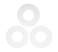 Genérico 3 Piezas Junta de Sellado Resistente Presión White para Válvula de Descarga de Goma Compatible con Cisternas Ocultas para Reparación de Baños
