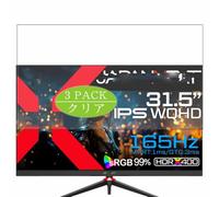Genérico 3 Piezas Protector de Pantalla, compatible con JAPANNEXT JN-IPS3152WQHDR165 31.5" Monitor, Screen Protector Película Protectora (Not Cristal Templado)