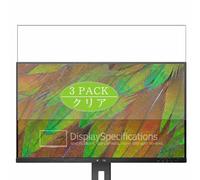Genérico 3 Piezas Protector de Pantalla, compatible con Philips Evnia 3000 32B1N3900 32B1N3800 31.5" Monitor, Screen Protector Película Protectora (Not Cristal Templado)