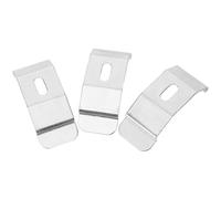 Genérico 3 Soportes Metálicos para Fijación de Cortinas Verticales y Persianas, Soporte de Metal Fácil de Instalar y Resistente para Salón o Dormitorio