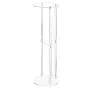 Genérico 3 Tier Side Table - 60x20x20cm Round Coffee Table For Small Spaces | 3 Tiers Small End Tables Clear Nightstand Bedside Tables For Living Room, Bedroom
