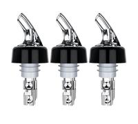 Generico 3 unidades de 30 ml automático dosificador para botellas de bebidas alcohólicas, dispensador para cócteles de vino, herramienta de bar, vertedor para vino (3 unidades de 30 ml brillante)