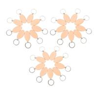 Genérico 30 Llaveros de Madera en Estilo Artesanal para Bricolaje y Decoración de Bolsos, Kit de Manualidades DIY