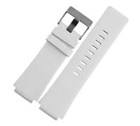 Genérico 30 mm 28 Negro Nueva correa de reloj for hombre Compatible con DZ1089 DZ1123 DZ1132 Correa boca convexa sustituta * 22 negro(White,30-18mm)
