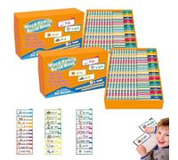 Genérico 30 Read and Rhyme Flip Books, Word Family Build Book, ABC Vocabulary Flash Cards, Reading FlipBookSet, Word Families Flash Cards, Flip BookPaper, Educational Reading Games (2pcs)