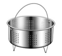 Genérico 304 Metal Steaming Rack - Pressure Cooker Basket with Lift Handles