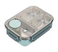 Genérico 304 Stainless Steel Lunch Box - 3 Compartments Bențo Box | Leakproof Insulated Food Container, Portable Sealed Ļunchbox For Adults, Office Workers & Students