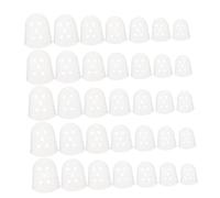 Genérico 35 Piezas Protectores De Dedos Para Guitarra Protector De Pulgar Cubre Dedos Antiadherentes Punta Del Dedo Consejo Yema Del Dedo De Guitarra Clara Púa De Guitarra Anillos
