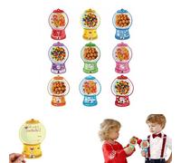 Genérico 36 Pack Valentine's Day Cards for Kids - Bubble Gum Machine Candy Holder with Plastic Domes - DIY Valentine Candy Cards for School Classroom Exchange Gifts & Party Favors (36pcs)