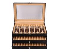 Genérico 36 Pen Display Case - 3 Tier Storage Box | Clear Window Organizer