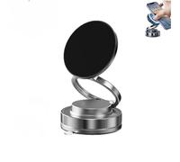 Genérico 360° Adjustable Vacuum Magnetic Phone Holder, Soporte De Telefono para Carro, Foldable Magnetic Windshield Phone Mount Compatible with All Smartphones (Black)
